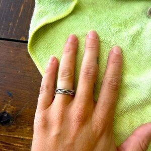 Silver Braided Ring
